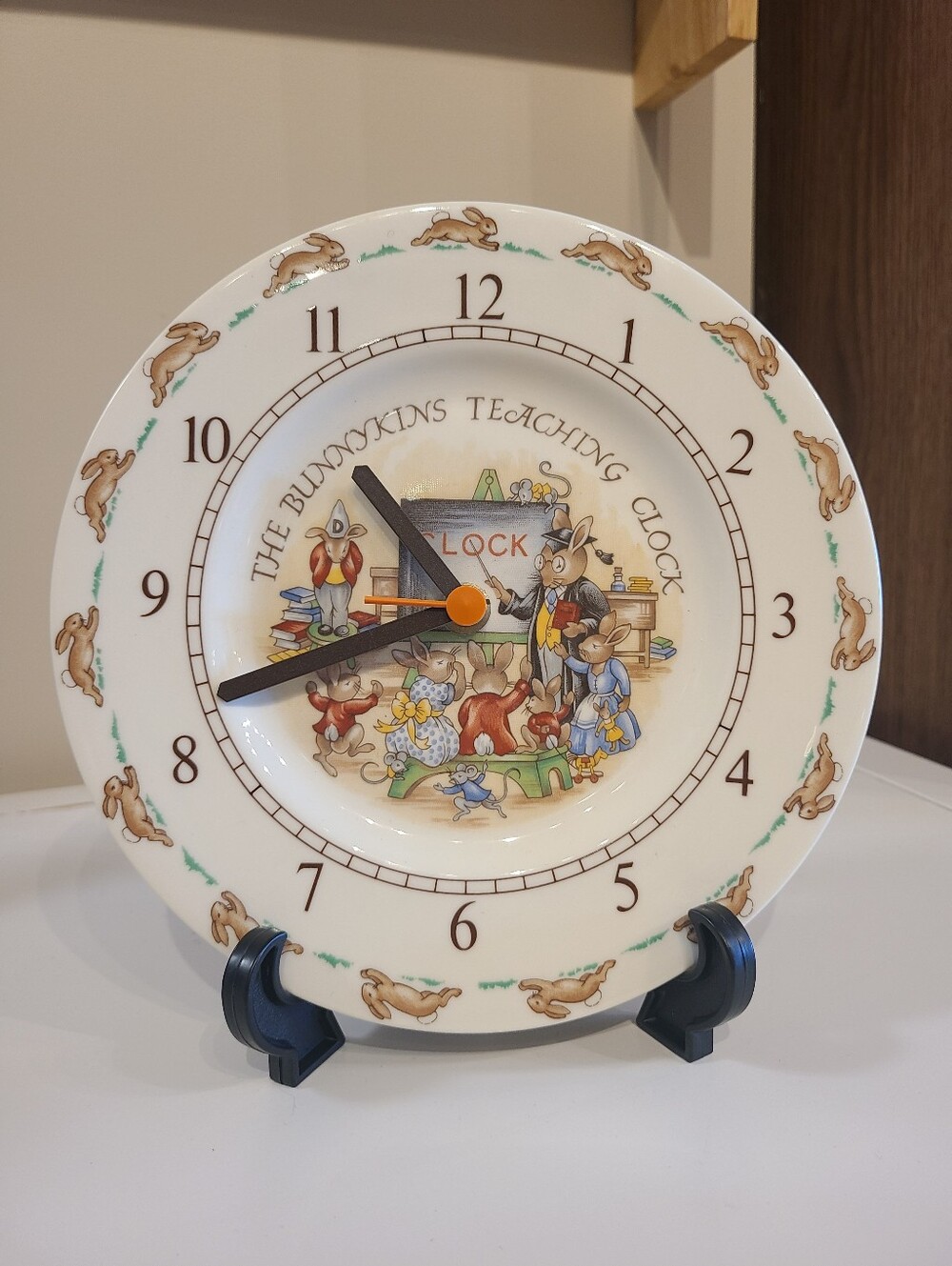 Vintage Royal Doulton "The Bunnykins Teaching Clock"